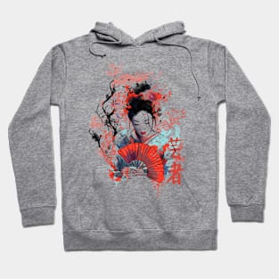 Geisha Watercolor Hoodie